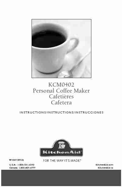 KitchenAid Coffeemaker KCM0402-page_pdf